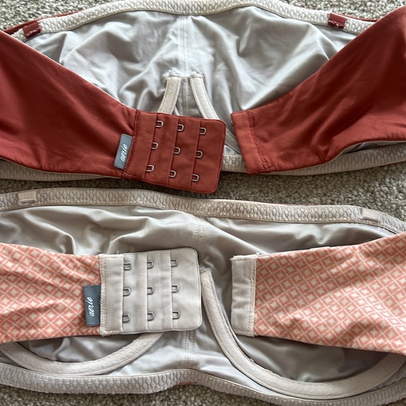 Aerie underwire seamless strapless bras 34D patterned pink red orange bundle - Picture 4 of 4